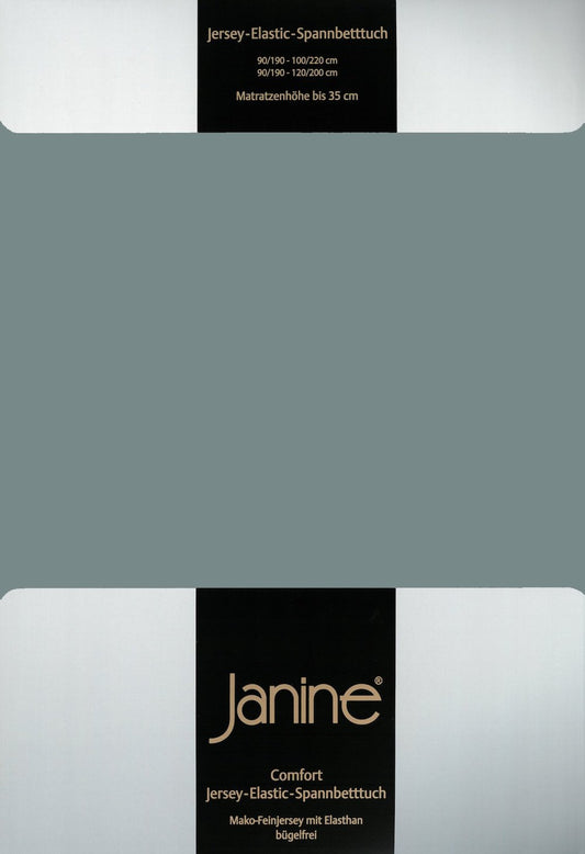Janine Elastic-Jersey Spannbettlaken 200x200 salbeigrün