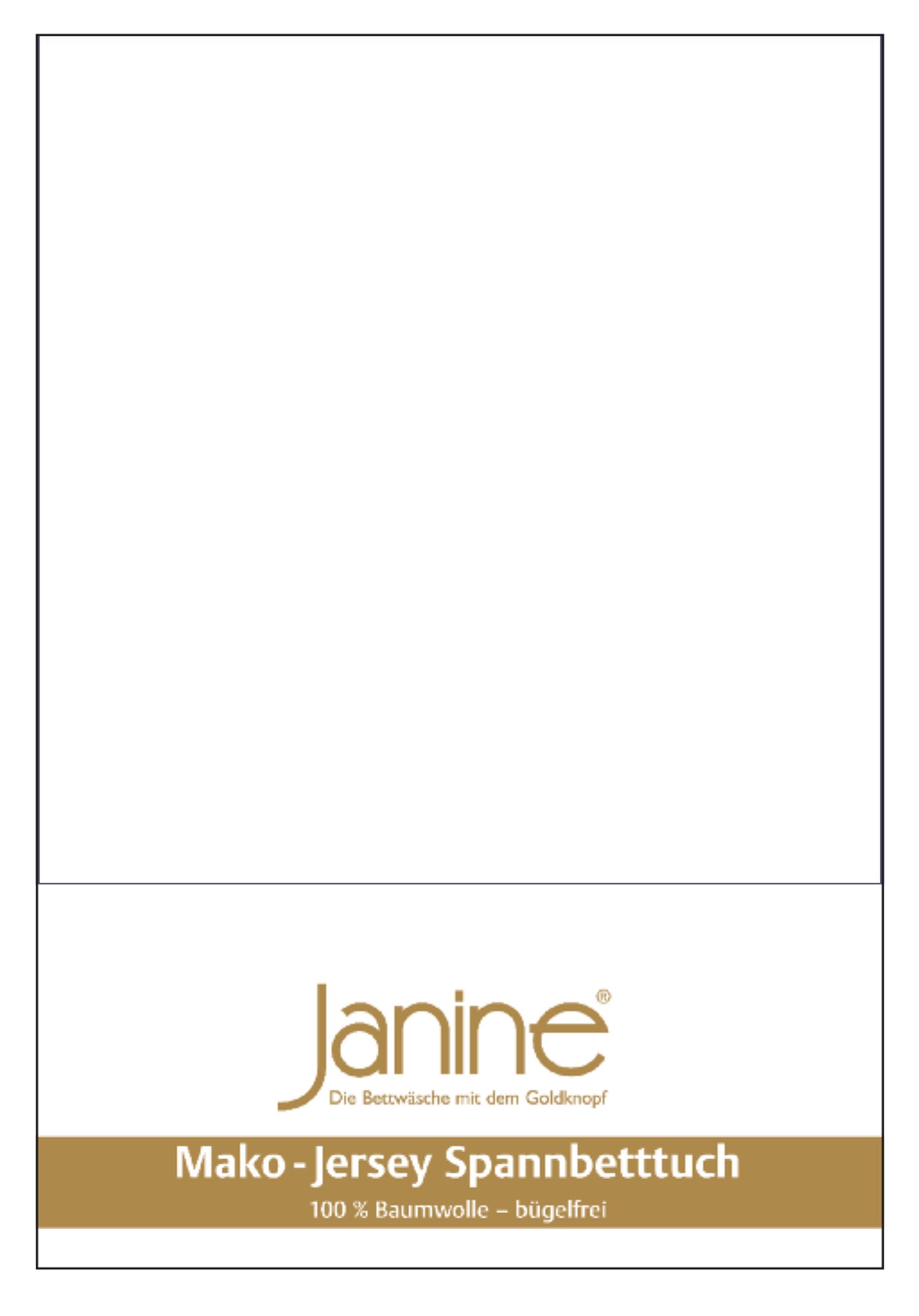 Janine Spannbettlaken Mako-Feinjersey weiß 5007