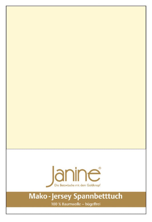 Janine Mako-Feinjersey Spannbettlaken 100x200 champanger