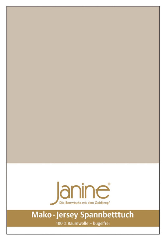 Janine Feinjersey Kinder Spannbettlaken 70x140 naturell