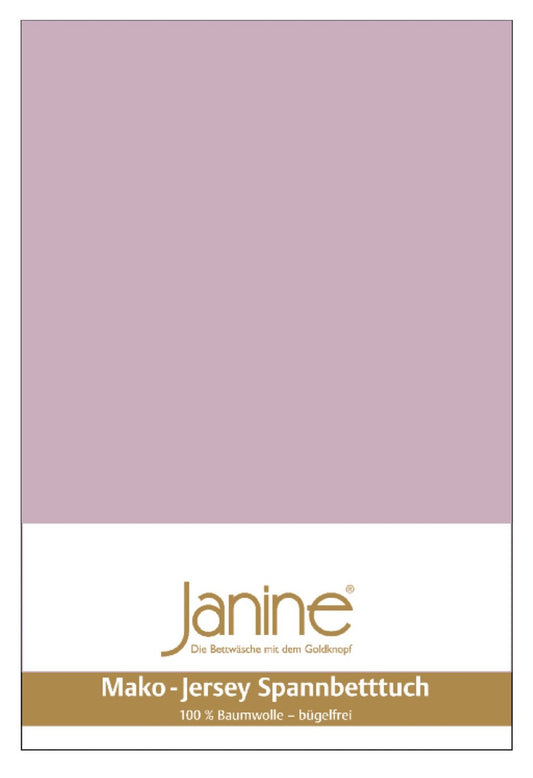 Janine Mako-Feinjersey Spannbettlaken 200x200 altrosé