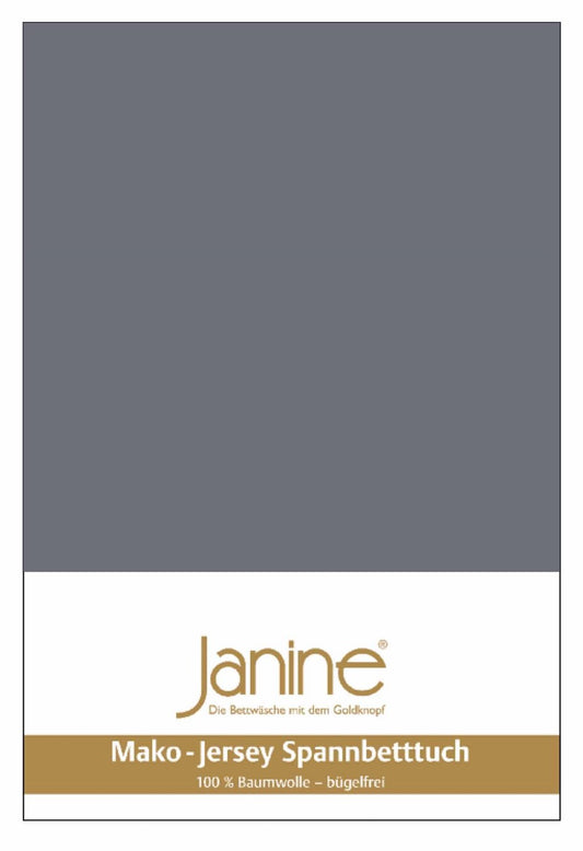 Janine Feinjersey Kinder Spannbettlaken 70x140 opalgrau