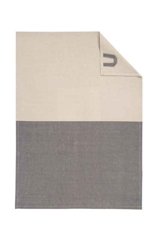 Cawö Geschirrtuch Duo Cuisine 535 basalt-leinen