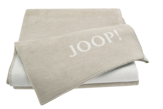 JOOP Wohndecke Uni-Doubleface sand-pergament