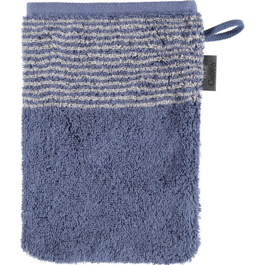 Cawö Waschhandschuh Two-Tone 590 nachtblau