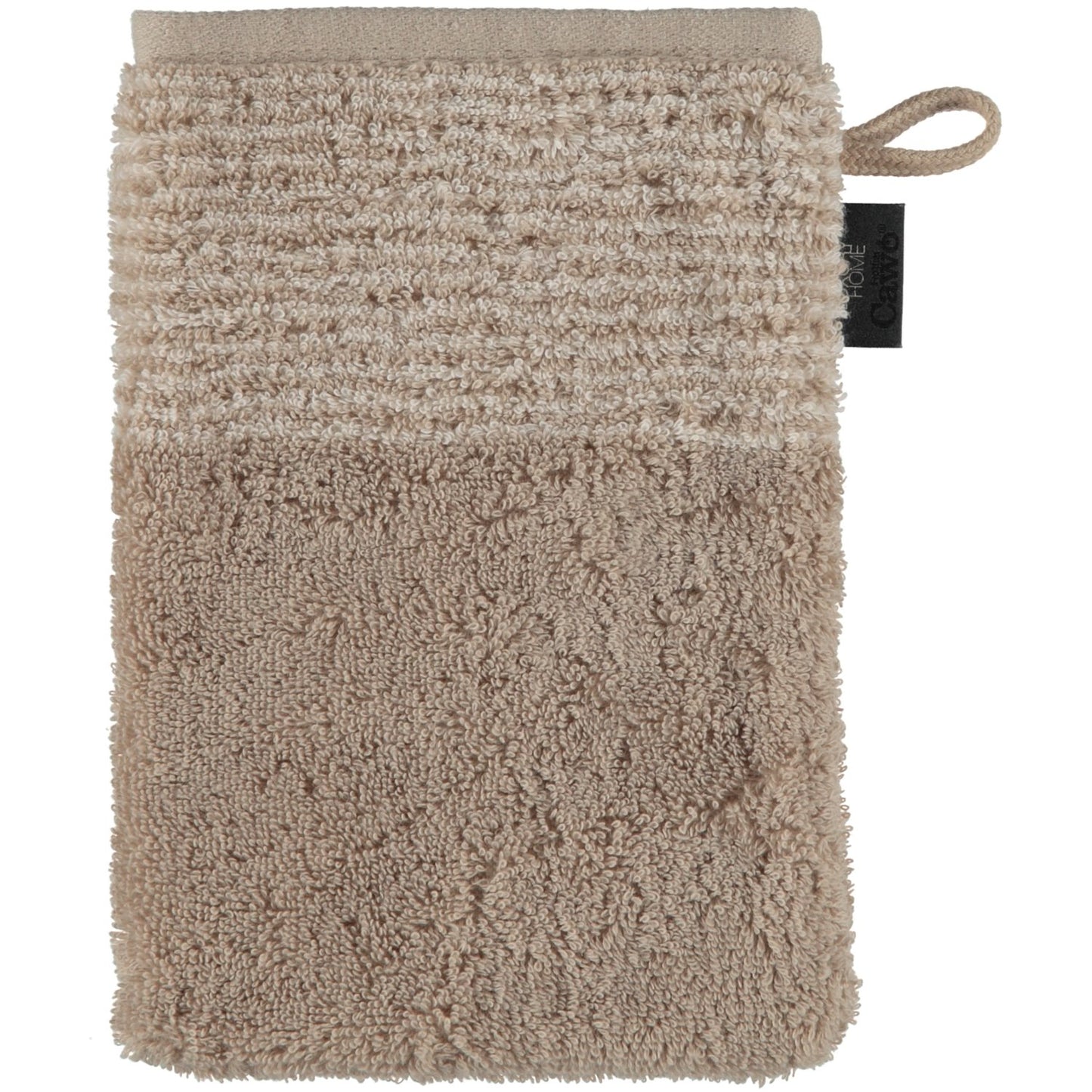 Cawö Waschhandschuh Two-Tone 590 sand
