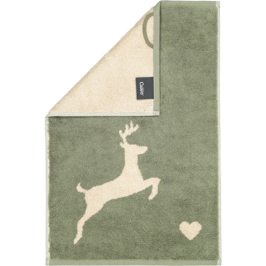 Cawö Gästetuch Alpenchic Edition Hirsche 6228 zirbe