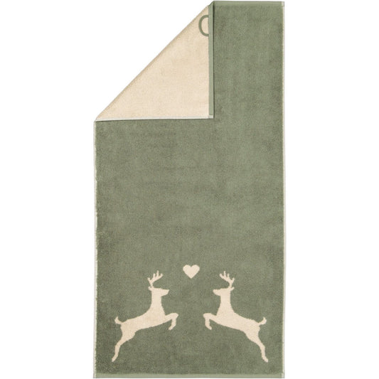 Cawö Duschtuch Alpenchic Edition Hirsche 6228 zirbe