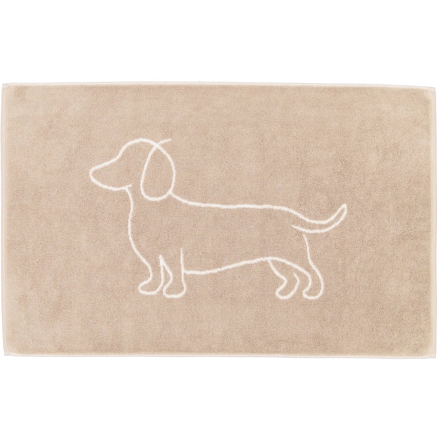 Cawö Badematte We love Dogs Companion 6248 natur-beige