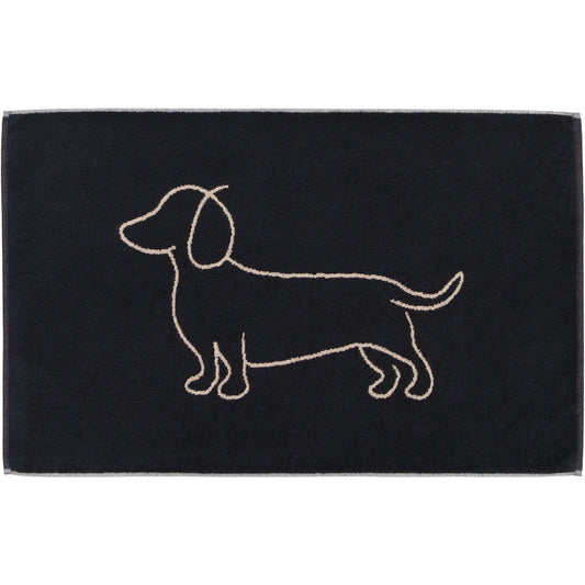 Cawö Badematte We love Dogs Companion 6248 schwarz-beige