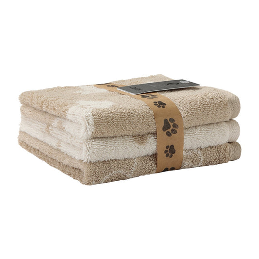 Cawö Seiftücher We love Dogs Mix 6249 natur-beige