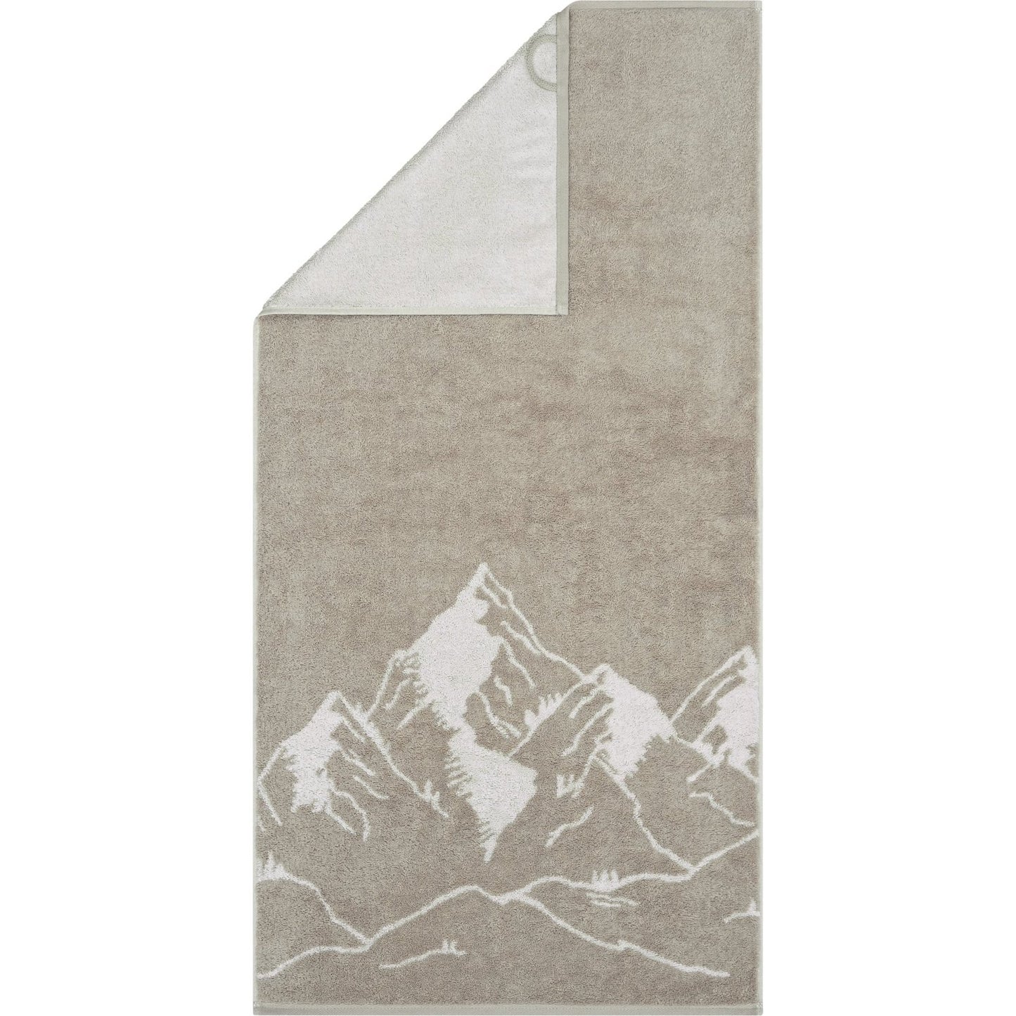 Cawö Handtuch Alpenchic Edition Berge 6269 natur