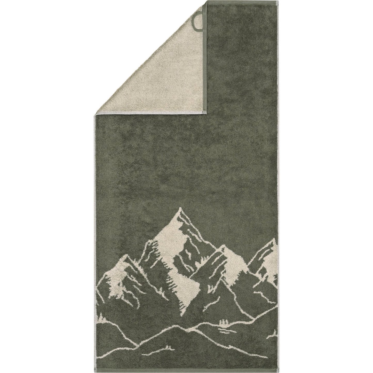 Cawö Duschtuch Alpenchic Edition Berge 6269 zirbe
