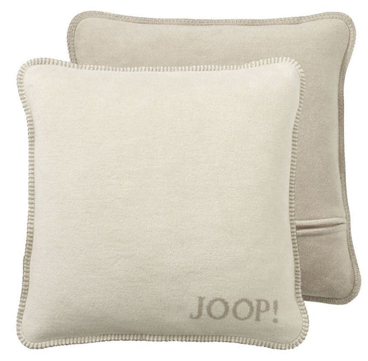 JOOP Kissenhülle Uni Doubleface pergament-sand