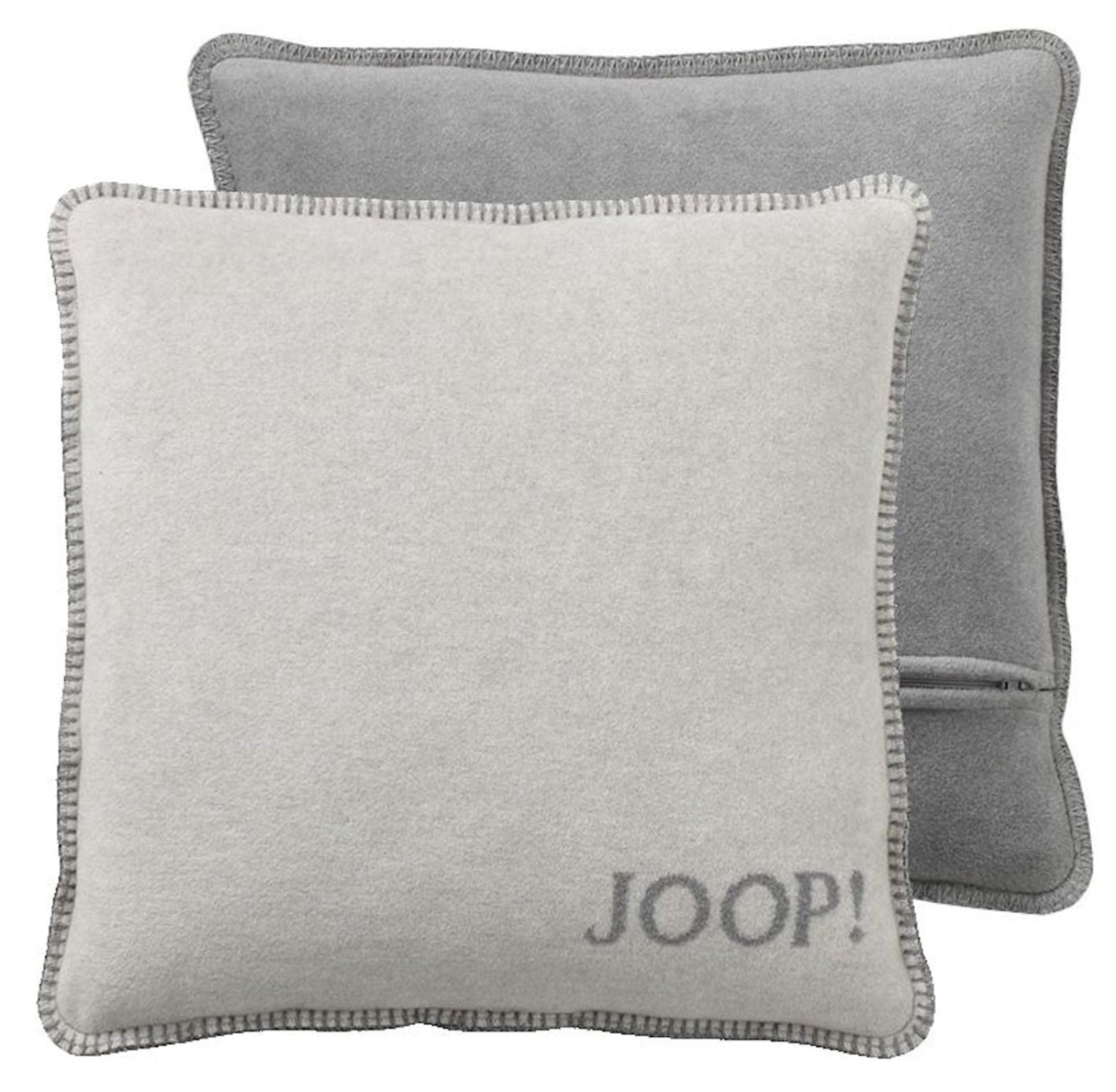JOOP Kissenhülle Uni Doubleface rauch-graphit
