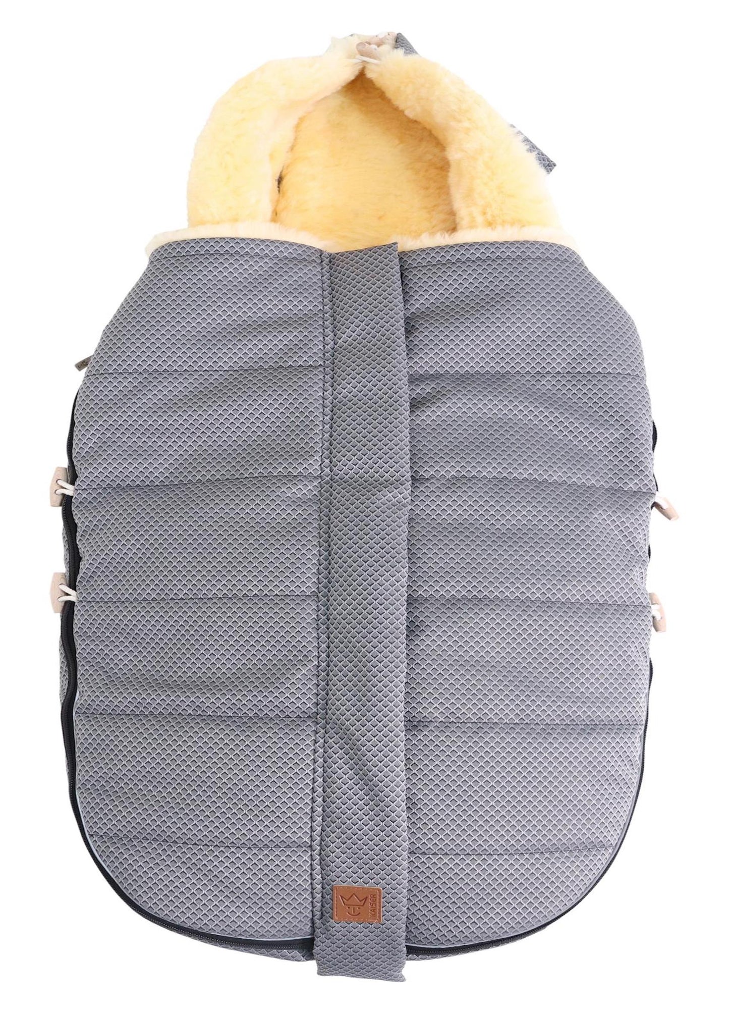 Kaiser Fußsack Allex anthracite waffle