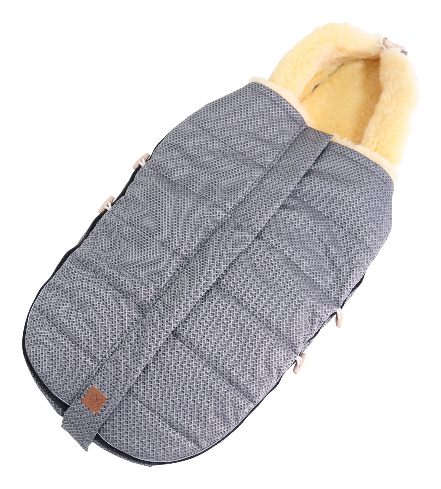 Kaiser Fußsack Allex anthracite waffle