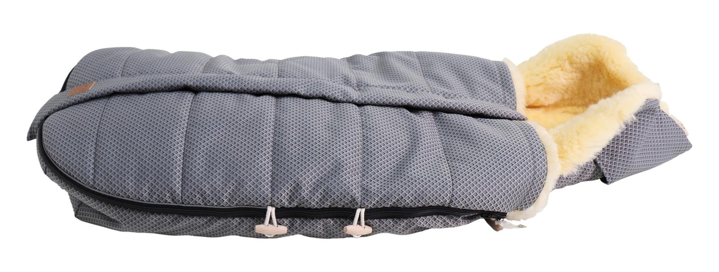 Kaiser Fußsack Allex anthracite waffle