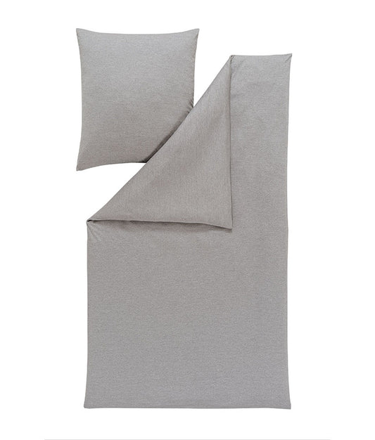 Estella Mako-Interlock-Jersey Bettwäsche Takoma 135x200 grau