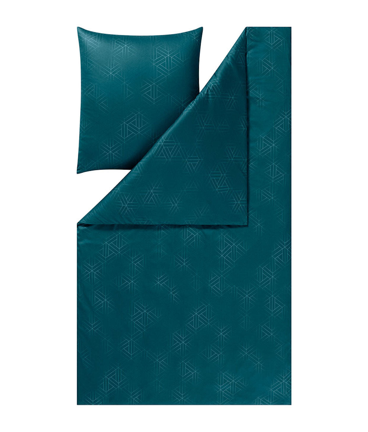 Estella Mako-Interlock-Jersey Bettwäsche Pippa 135x200  petrol