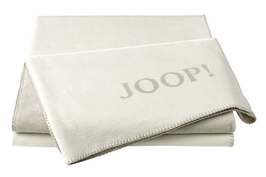 JOOP Wohndecke Uni-Doubleface ecru-feder
