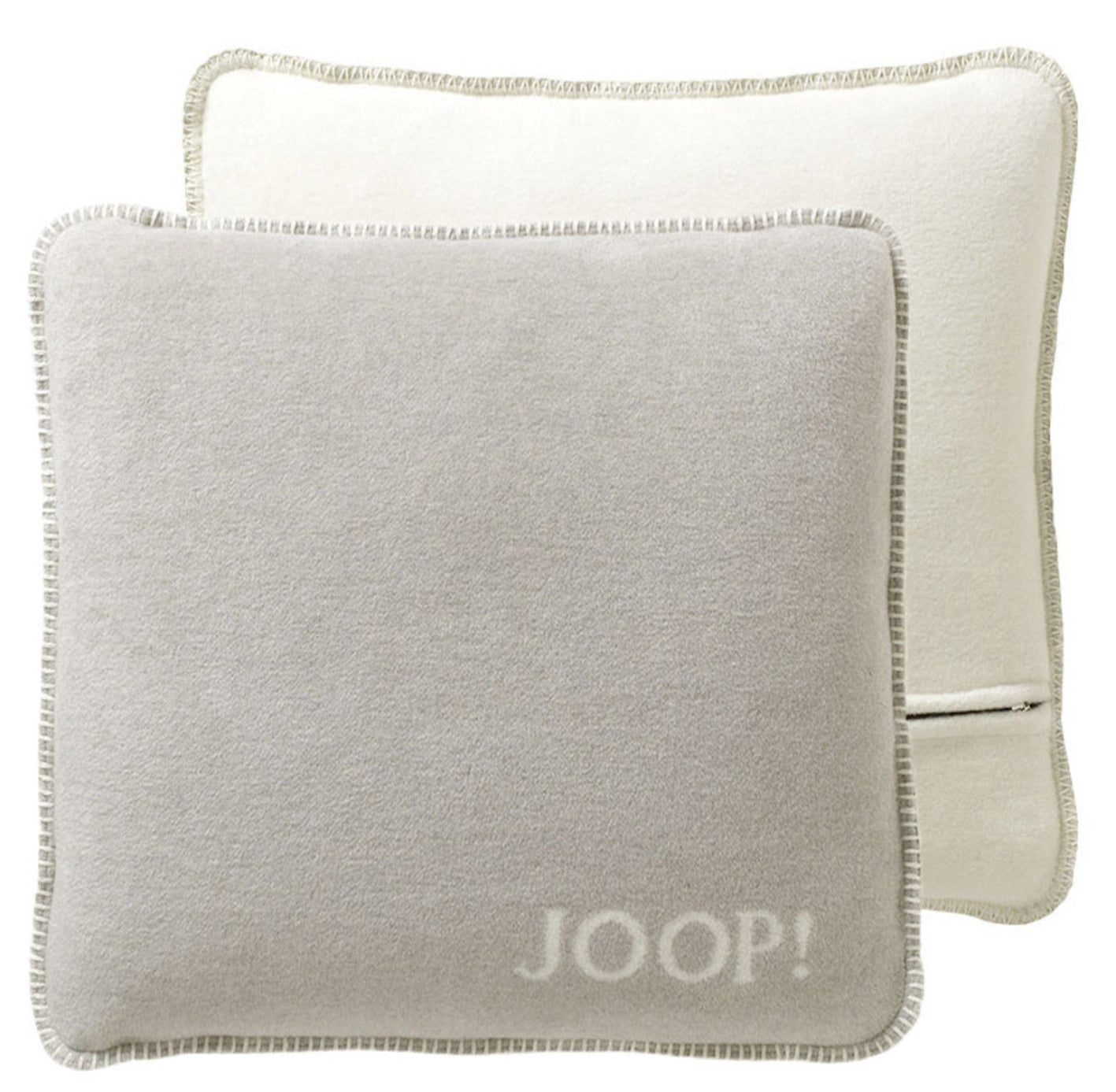JOOP Kissenhülle Uni Doubleface feder-ecru