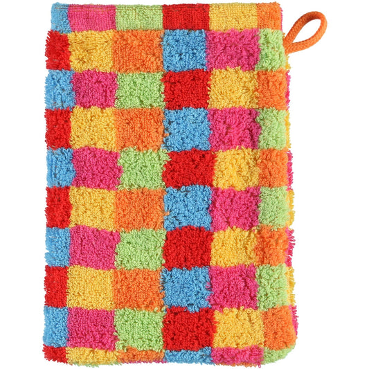 Cawö Waschhandschuh Lifestyle Karo 7017 multicolor