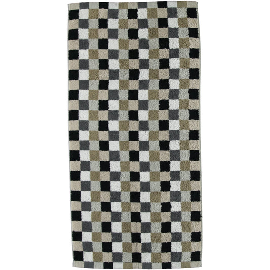 Cawö Saunatuch Lifestyle Karo 7047 kiesel
