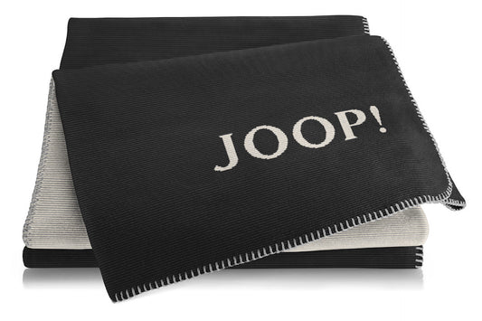 JOOP Wohndecke Melange Doubleface anthrazit-silber
