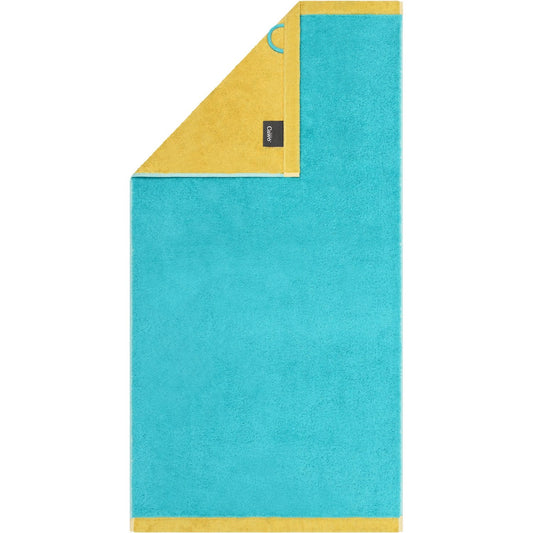 Cawö Duschtuch Splash Doubleface 7071 türkis-apricot