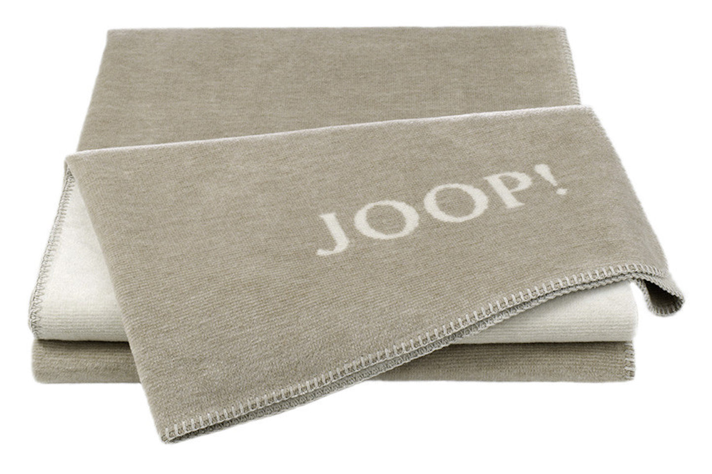 JOOP Wohndecke Melange Doubleface sand-natur