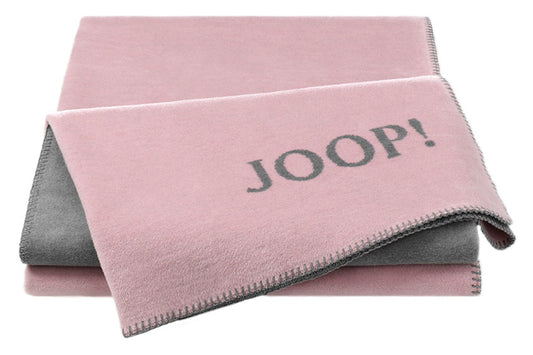 JOOP Wohndecke Uni-Doubleface rosé-graphit
