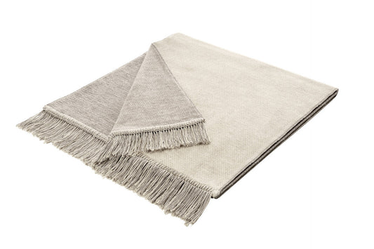 Biederlack Sofaschoner Cover Cotton Salt&Pepper 100x200 natur