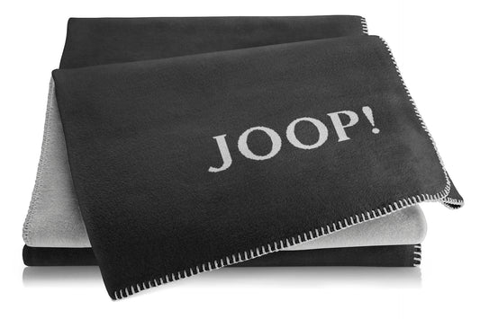 JOOP Wohndecke Uni-Doubleface anthrazit-ash
