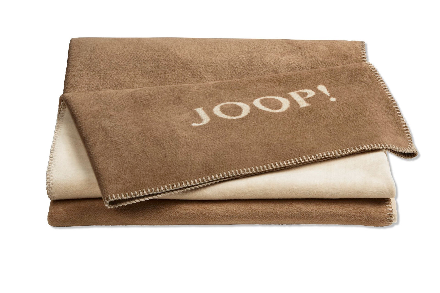 JOOP Wohndecke Uni-Doubleface cashew-macchiato
