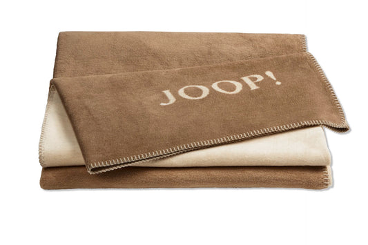 JOOP Wohndecke Uni-Doubleface cashew-macchiato