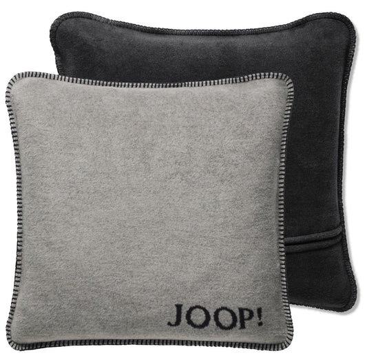 JOOP Kissenhülle Uni Doubleface ash-anthrazit