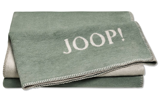 JOOP Wohndecke Uni-Doubleface jade-silber