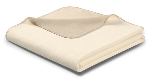 Biederlack Wohndecke Doubleface 150x200 ecru-feder