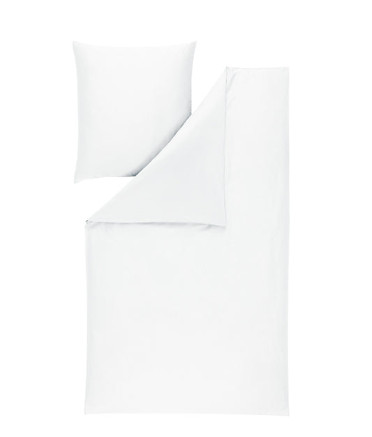 Estella Mako-Satin Bettwäsche Valetta 155x220 weiss
