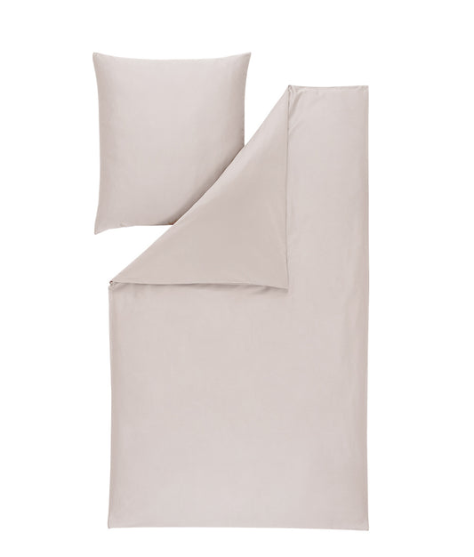 Estella Mako-Satin Bettwäsche Valetta 155x220 platin