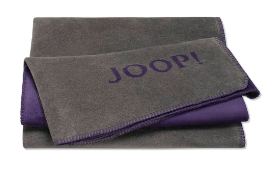 JOOP Wohndecke Uni-Doubleface schiefer-violett