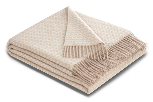 Biederlack Plaid Vivo 130x170 beige