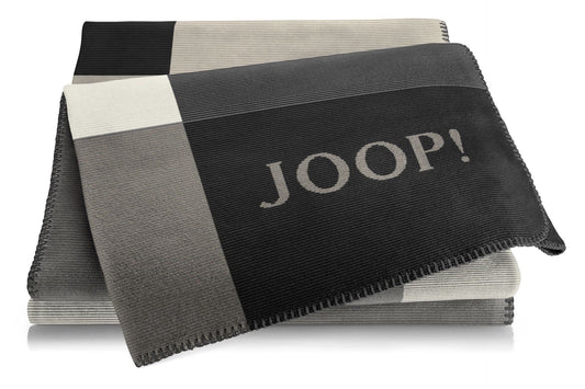 Joop Wohndecke Mosaic schwarz-natur