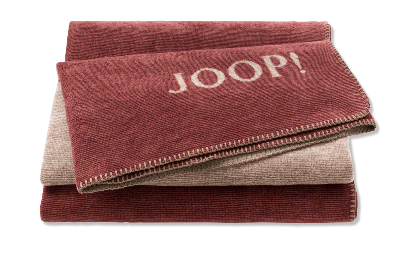 JOOP Wohndecke Melange Doubleface rouge-chateaux