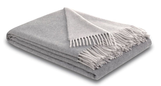 Biederlack Kaschmirplaid 130x170 silver-stone