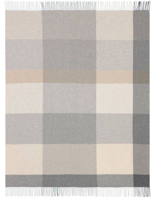 Biederlack Kaschmir-Plaid Pleasant 130x170 stone