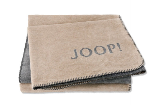 JOOP Wohndecke Melange Doubleface sand-stein