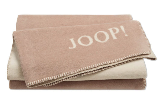 JOOP Wohndecke Uni-Doubleface nude-pergament