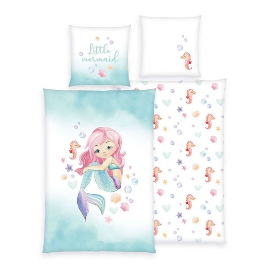 Herding Renforcé Bettwäsche Little mermaid 135/200 cm bunt